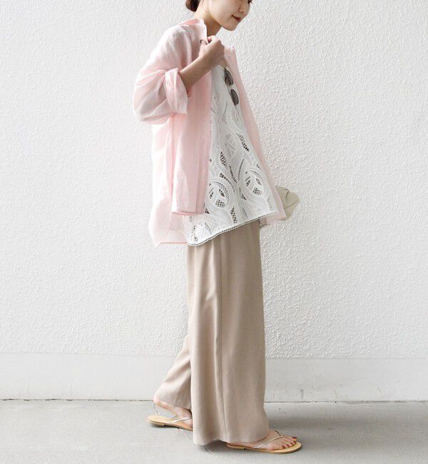 SHIPS for women「【実力派ベーシック】〈手洗い可能〉IMPERIAL LINEN 混 オーバー サイズ シャツ」|シャツ・ブラウス|