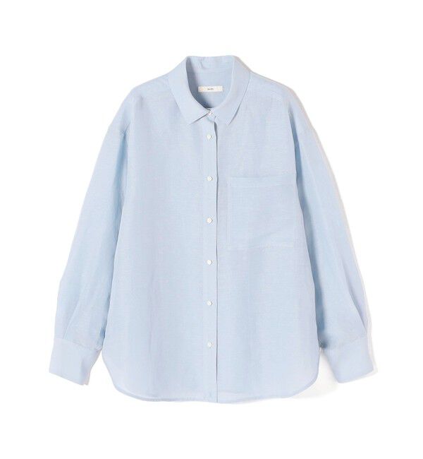 SHIPS for women「【実力派ベーシック】〈手洗い可能〉IMPERIAL LINEN 混 オーバー サイズ シャツ」|シャツ・ブラウス|