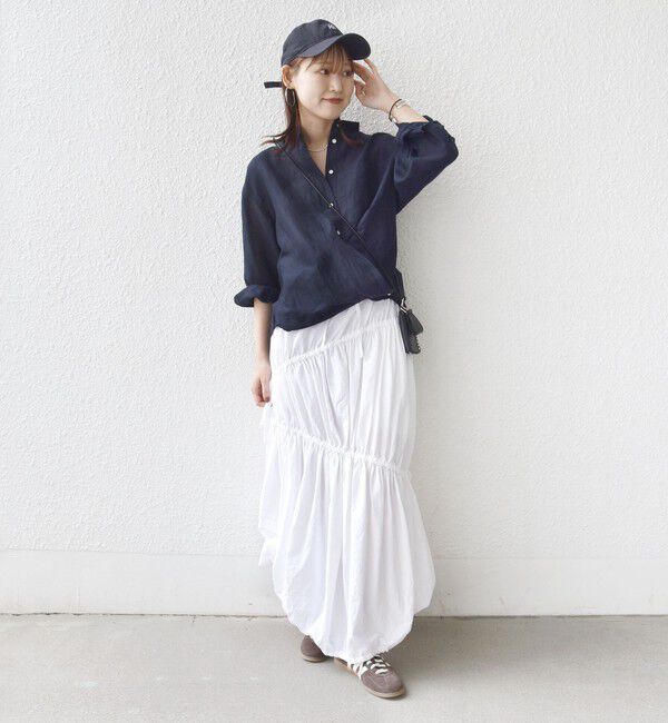 SHIPS for women「【実力派ベーシック】〈手洗い可能〉IMPERIAL LINEN 混 オーバー サイズ シャツ」|シャツ・ブラウス|