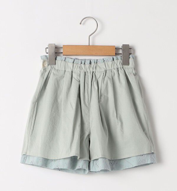 SHIPS KIDS「SHIPS KIDS:140～150cm / レース エンブロイダリー ショート パンツ」|その他|