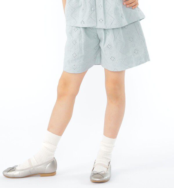 SHIPS KIDS「SHIPS KIDS:100～130cm / レース エンブロイダリー ショート パンツ」|その他|