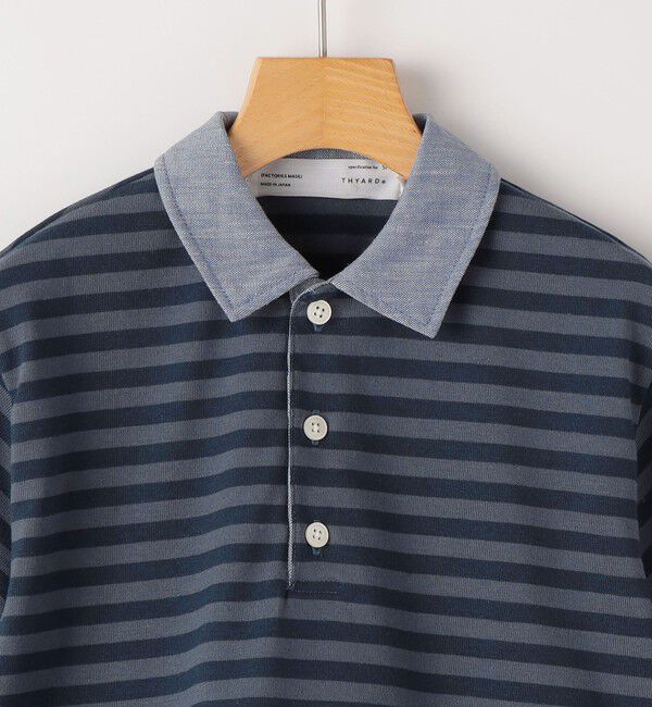 SHIPS KIDS「THYARD:100～130cm / ボーダー ポロシャツ」|ポロシャツ|