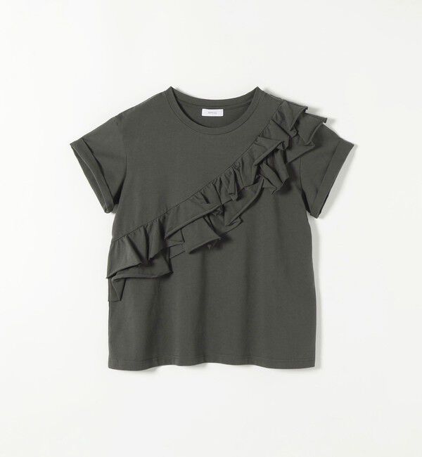 SHIPS any「SHIPS any:〈洗濯機可能〉ジャージー フリル TEE」|Tシャツ・カットソー|