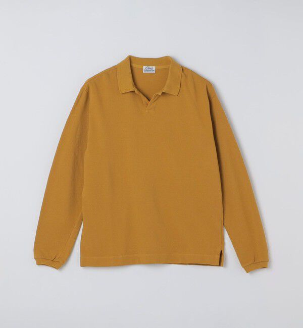 SHIPS「tone: OPEN COLLAR POLO SHIRT」|シャツ・ブラウス|マスタード