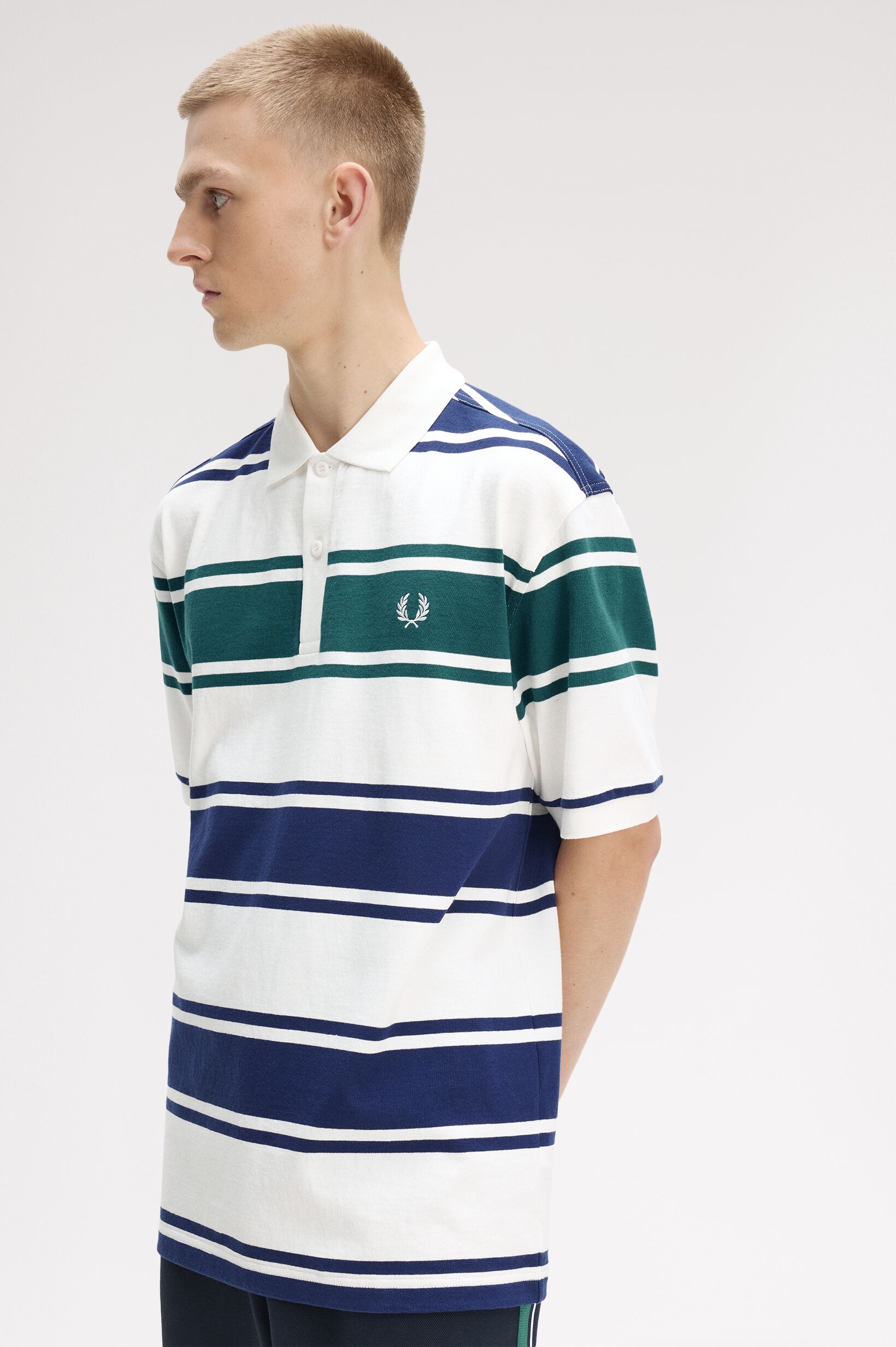 FRED PERRY 「RELAXED STRIPED POLO SHIRT／リラックスストライプポロシャツ」|ポロシャツ|