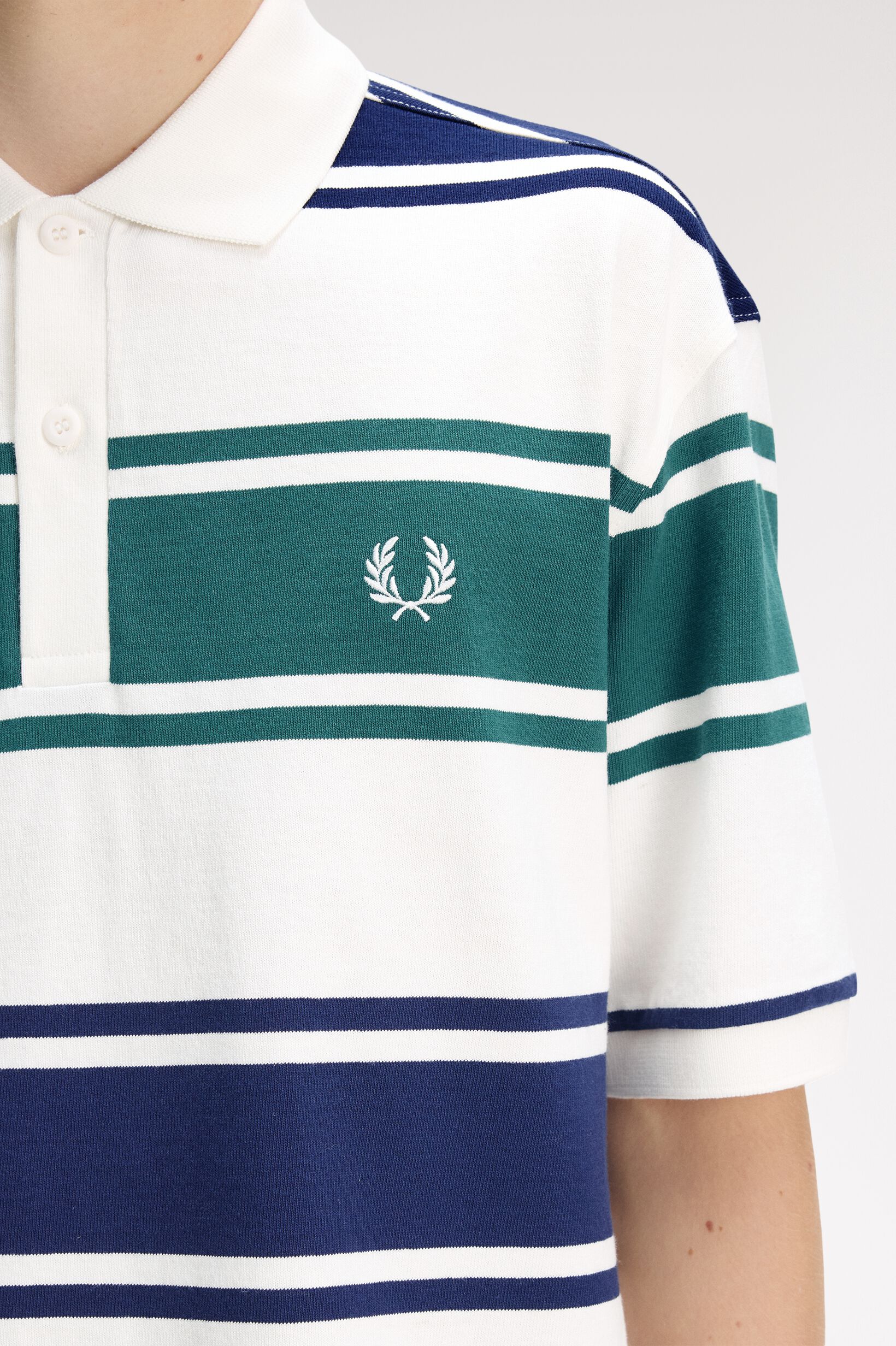 FRED PERRY 「RELAXED STRIPED POLO SHIRT／リラックスストライプポロシャツ」|ポロシャツ|