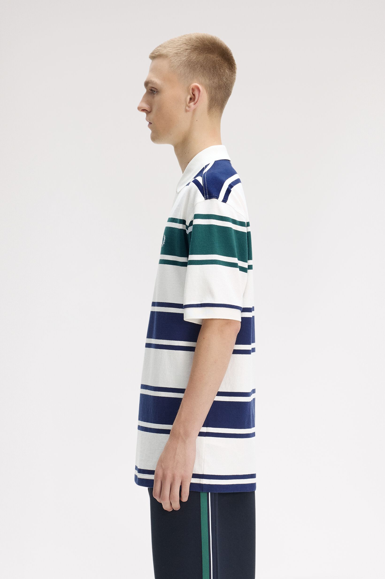 FRED PERRY 「RELAXED STRIPED POLO SHIRT／リラックスストライプポロシャツ」|ポロシャツ|
