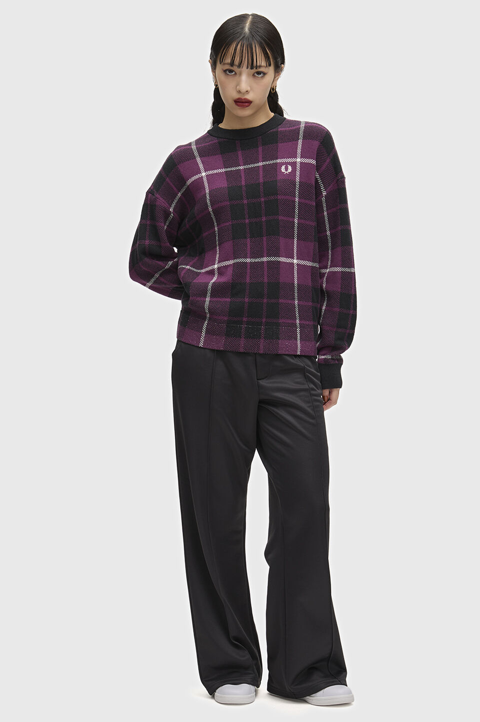 FRED PERRY 「FRED PERRY／Boucle Tartan Jumper／ブークレタータンチェックジャンパー」|ニット・セーター|