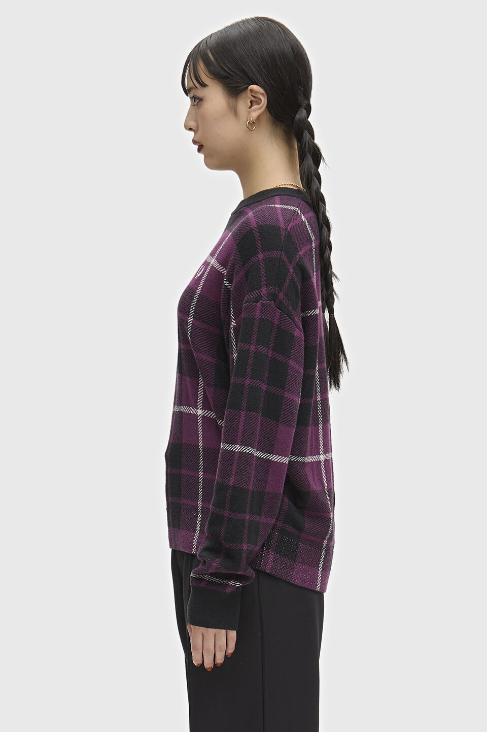FRED PERRY 「FRED PERRY／Boucle Tartan Jumper／ブークレタータンチェックジャンパー」|ニット・セーター|