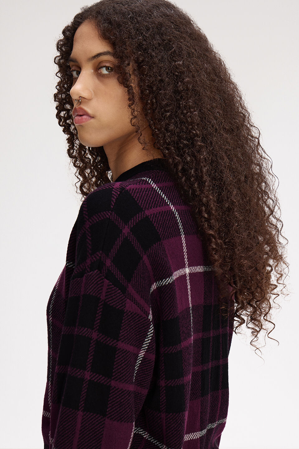 FRED PERRY 「FRED PERRY／Boucle Tartan Jumper／ブークレタータンチェックジャンパー」|ニット・セーター|