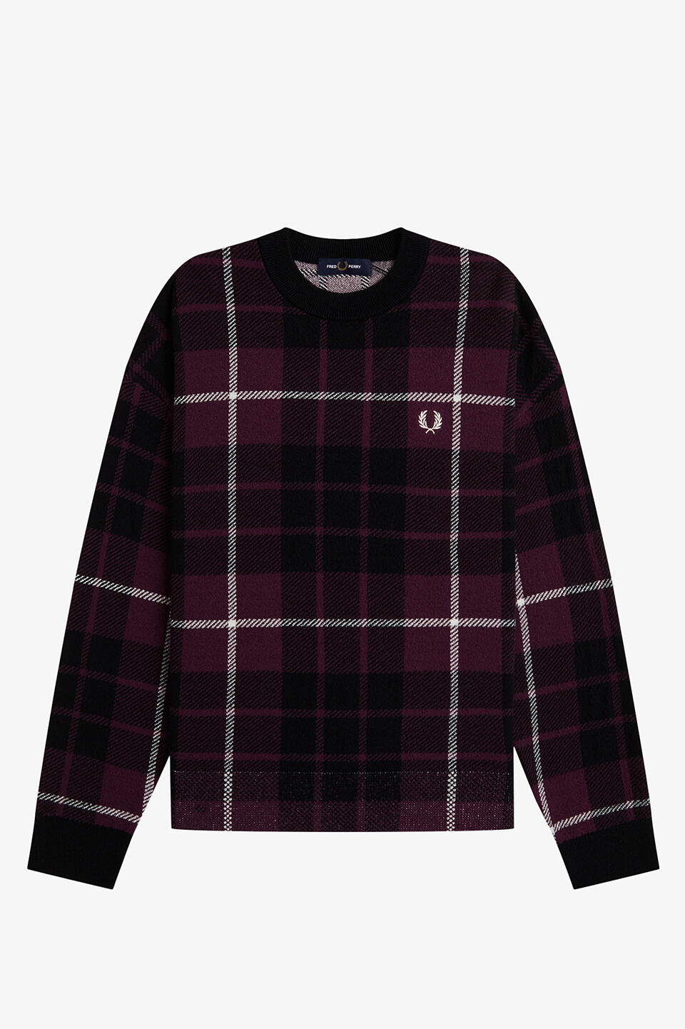 FRED PERRY 「FRED PERRY／Boucle Tartan Jumper／ブークレタータンチェックジャンパー」|ニット・セーター|
