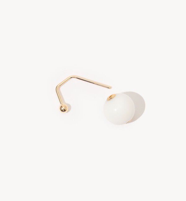 TOMORROWLAND GOODS「Hirotaka Bamble Bee ホワイトアゲートピアス」|ピアス|