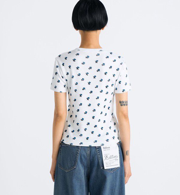 Edition「コットンモダールフライス フラワープリント Tシャツ」|Tシャツ・カットソー|