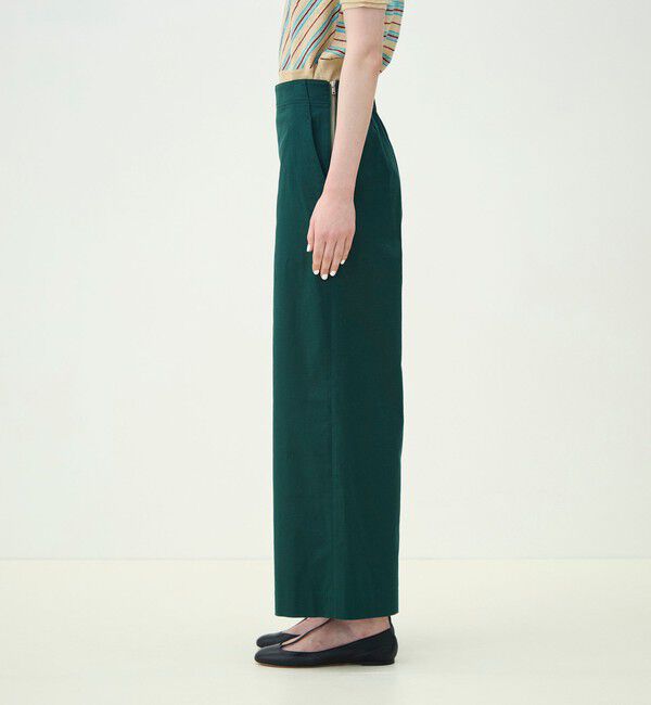 MACPHEE「コットンレーヨンリネンストレッチ ストレートパンツ」|その他|