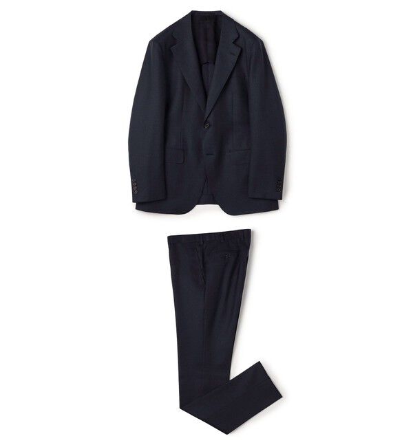 TOMORROWLAND MENS「ウールシルク シングルブレステッド 2Bスーツ TRAVELLER+SILK E.Zegna」|スーツ|67 ブルー系