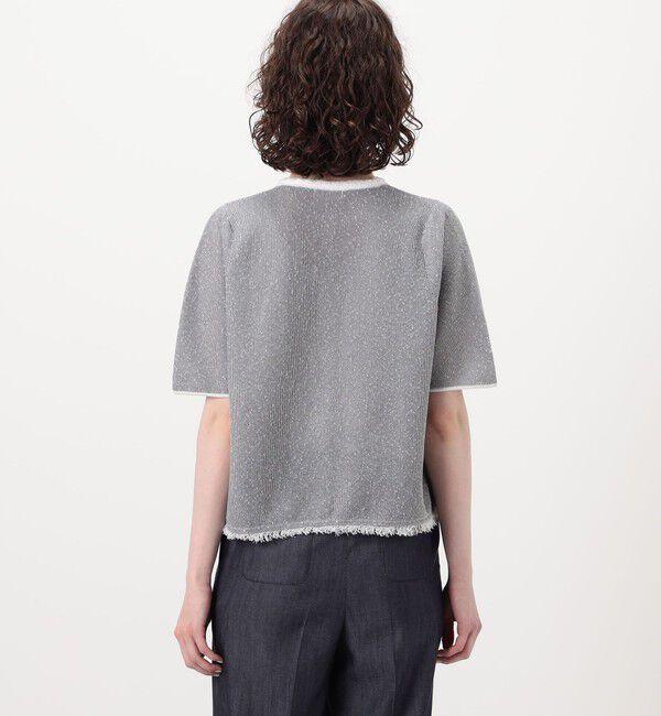 Ballsey「ダブルフェイスノット ハーフスリーブカーディガン」|カーディガン|
