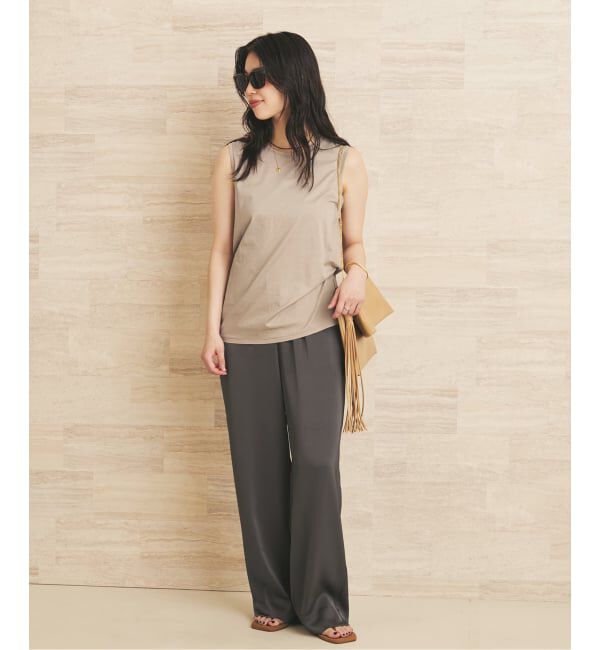 Plage「dull satin straight パンツ」|その他|