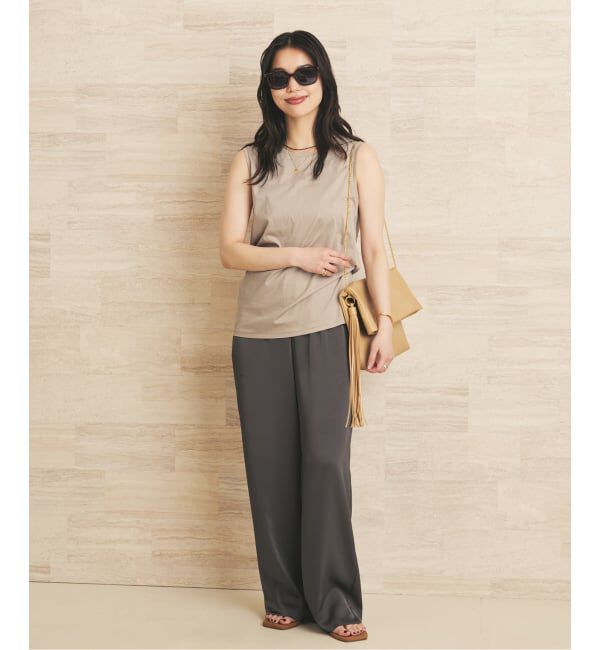 Plage「dull satin straight パンツ」|その他|