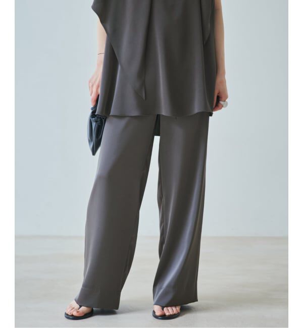 Plage「dull satin straight パンツ」|その他|
