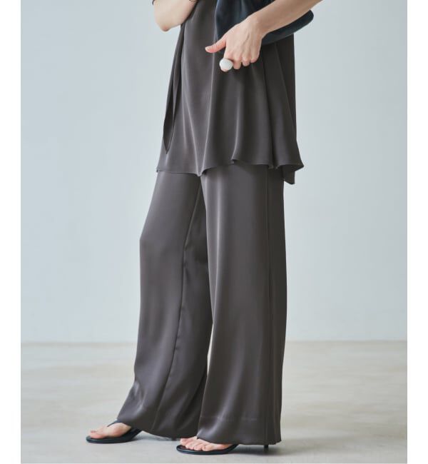 Plage「dull satin straight パンツ」|その他|