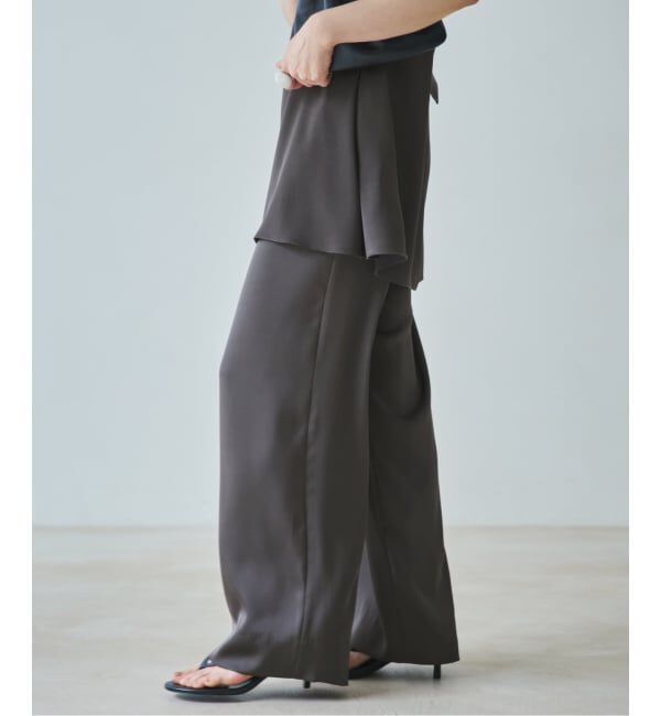 Plage「dull satin straight パンツ」|その他|