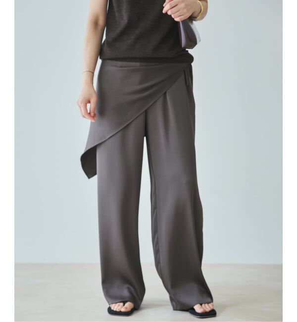 Plage「dull satin straight パンツ」|その他|