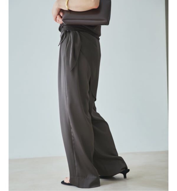 Plage「dull satin straight パンツ」|その他|