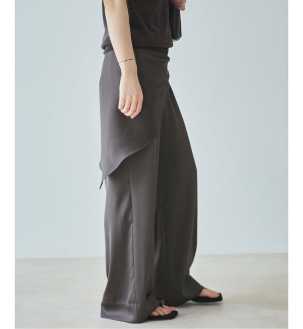 Plage「dull satin straight パンツ」|その他|