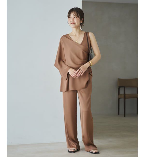 Plage「dull satin straight パンツ」|その他|