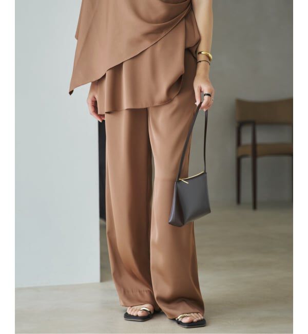 Plage「dull satin straight パンツ」|その他|