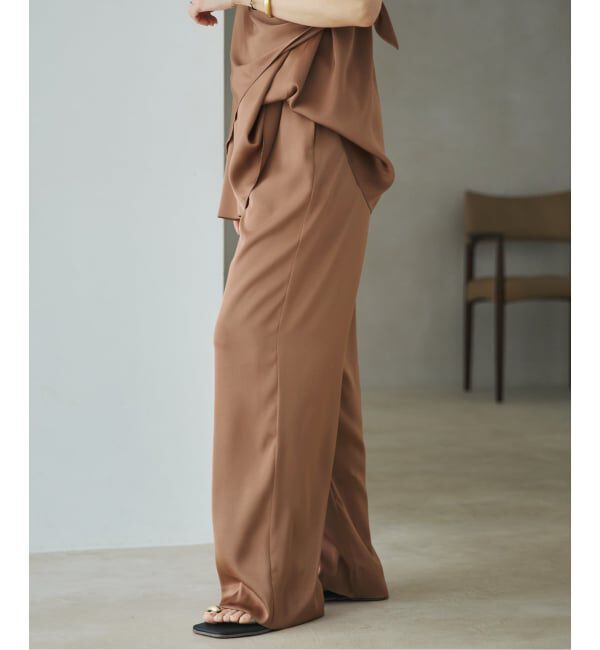 Plage「dull satin straight パンツ」|その他|