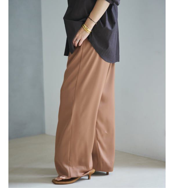Plage「dull satin straight パンツ」|その他|