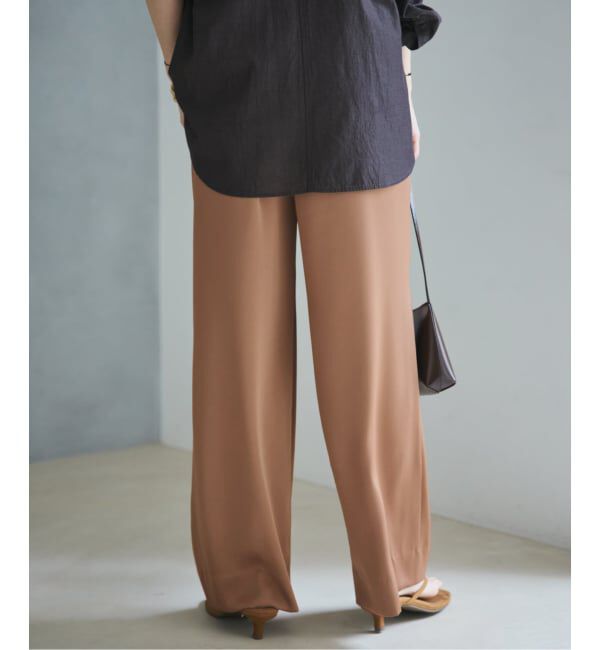 Plage「dull satin straight パンツ」|その他|