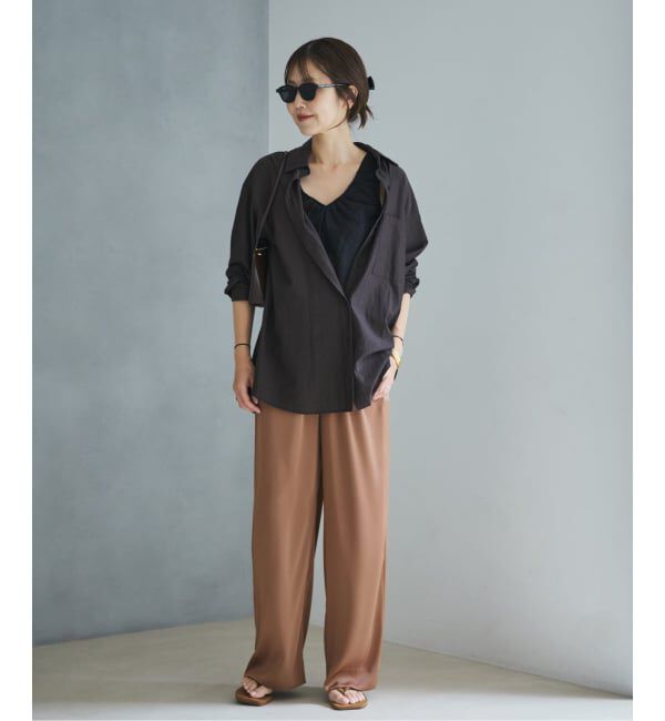 Plage「dull satin straight パンツ」|その他|
