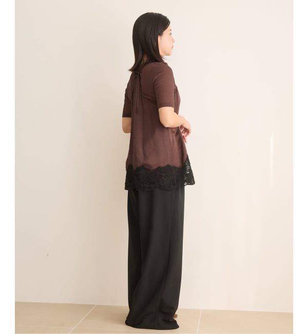 IENA LA BOUCLE「《追加》《洗濯機洗い可》IENA LA BOUCLE ポリエステルトロイージーパンツ」|その他|