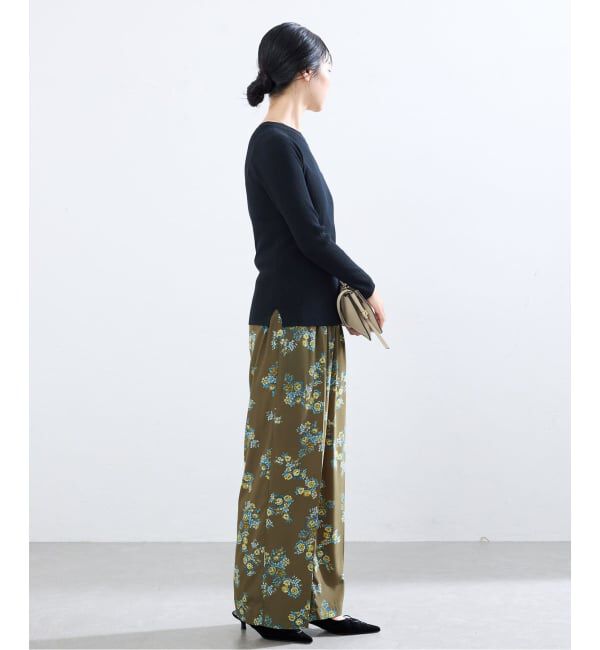 IENA「《予約/手洗い可》ECO SPLASH ボートネックプルオーバー」|ニット・セーター|