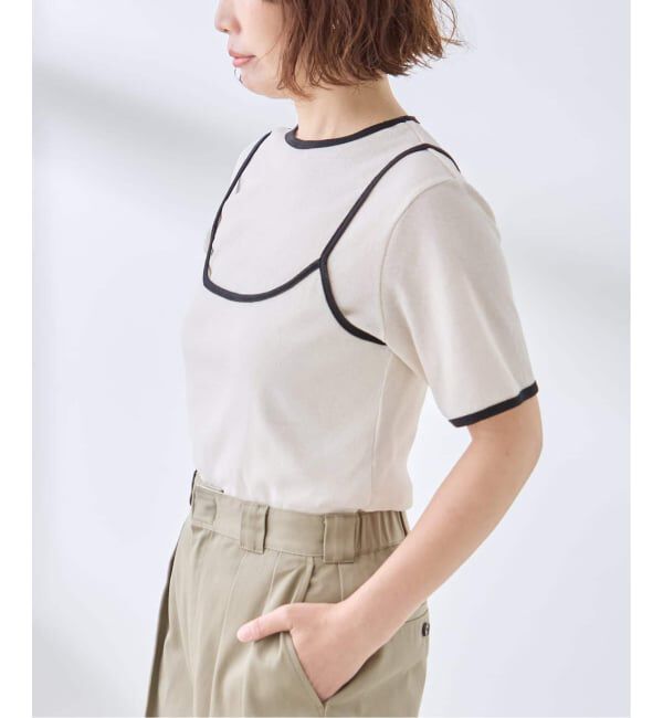 journal standard L'essage「DRY RIB セットアップトリム」|Tシャツ・カットソー|