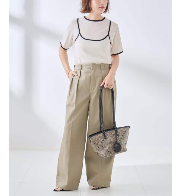 journal standard L'essage「DRY RIB セットアップトリム」|Tシャツ・カットソー|
