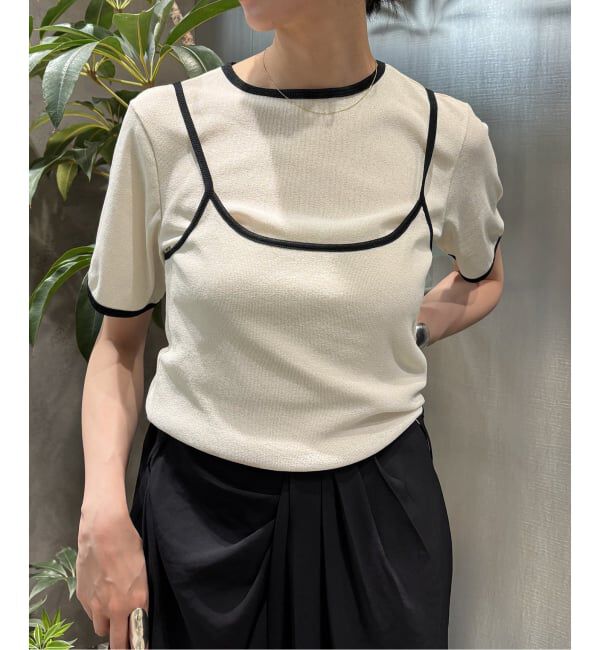 journal standard L'essage「DRY RIB セットアップトリム」|Tシャツ・カットソー|