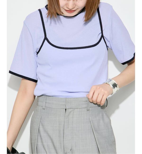 journal standard L'essage「DRY RIB セットアップトリム」|Tシャツ・カットソー|