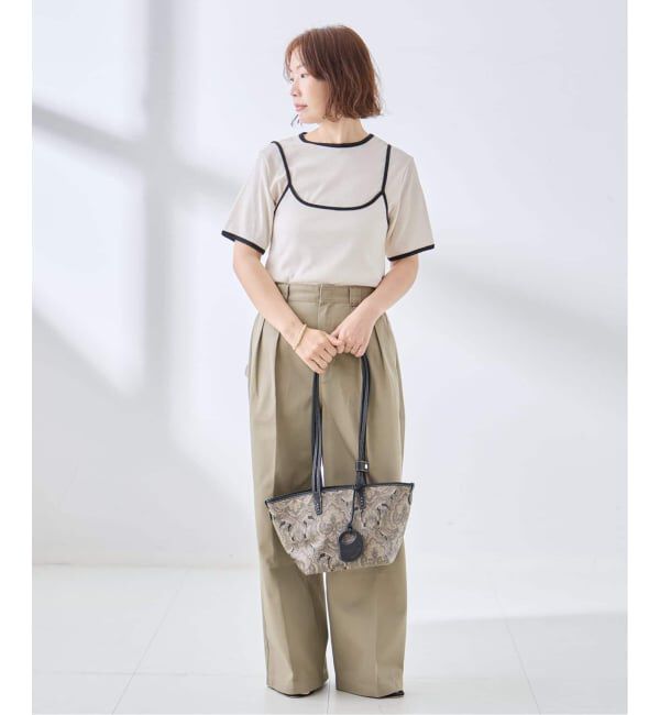 journal standard L'essage「DRY RIB セットアップトリム」|Tシャツ・カットソー|