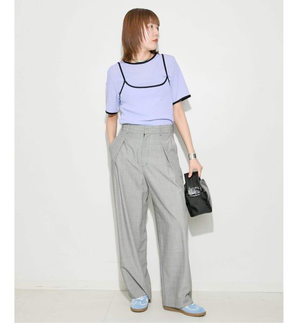 journal standard L'essage「DRY RIB セットアップトリム」|Tシャツ・カットソー|