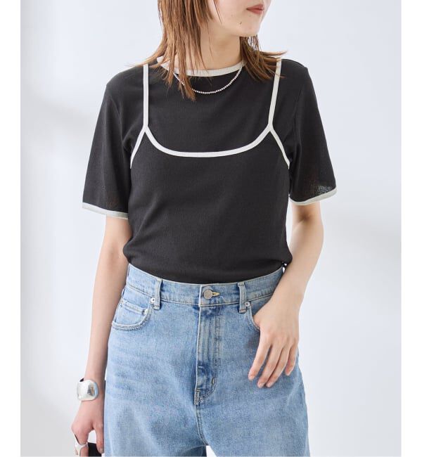 journal standard L'essage「DRY RIB セットアップトリム」|Tシャツ・カットソー|