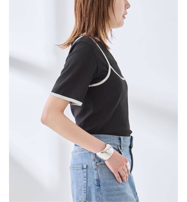 journal standard L'essage「DRY RIB セットアップトリム」|Tシャツ・カットソー|