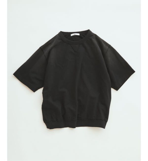 JOURNAL STANDARD relume「ラフカット ミニ裏毛 半袖スウェット」|Tシャツ・カットソー|ブラック