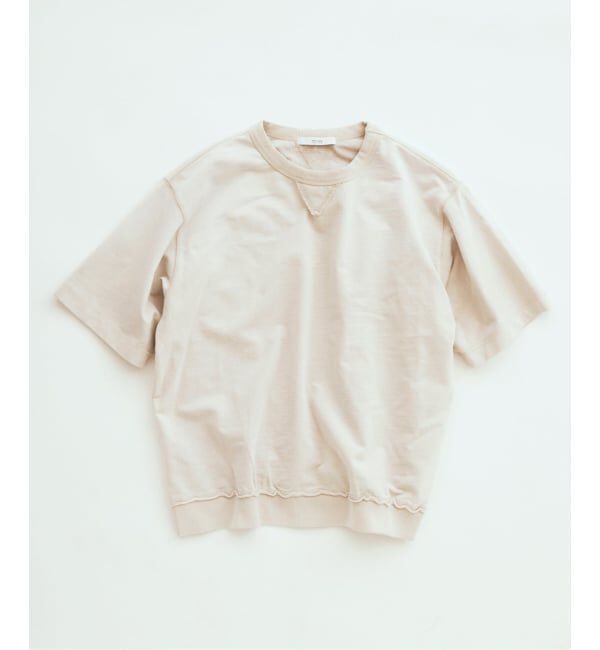 JOURNAL STANDARD relume「ラフカット ミニ裏毛 半袖スウェット」|Tシャツ・カットソー|ベージュ A
