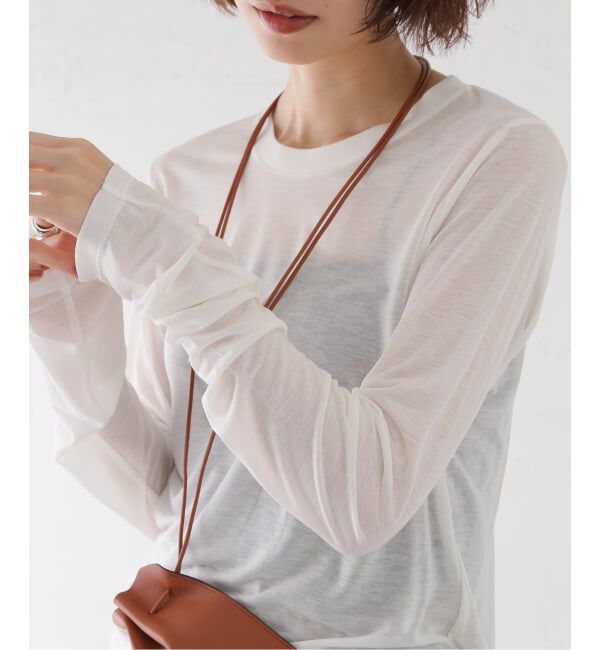journal standard L'essage「【BASERANGE/ベースレンジ】LONG SLEEVE TEE ロングスリーブTシャツ」|Tシャツ・カットソー|ナチュラル