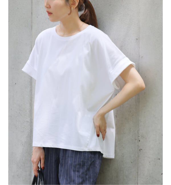 JOURNAL STANDARD relume「《追加》オーガニックコットン汗染み防止2WAY TEE」|Tシャツ・カットソー|ホワイト