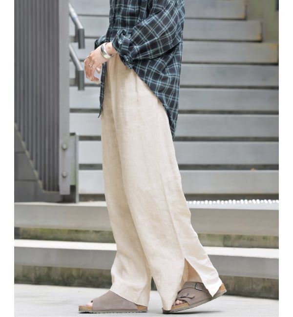 JOURNAL STANDARD relume「《一部WEB限定追加7》麻スリットイージーパンツ」|その他|