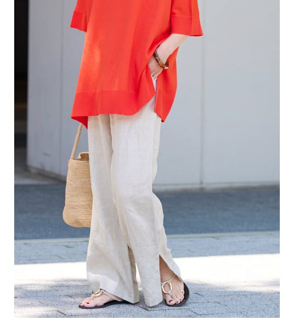 JOURNAL STANDARD relume「《一部WEB限定追加7》麻スリットイージーパンツ」|その他|